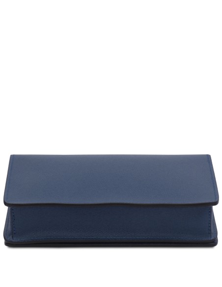 Opera Leather clutch with chain strap