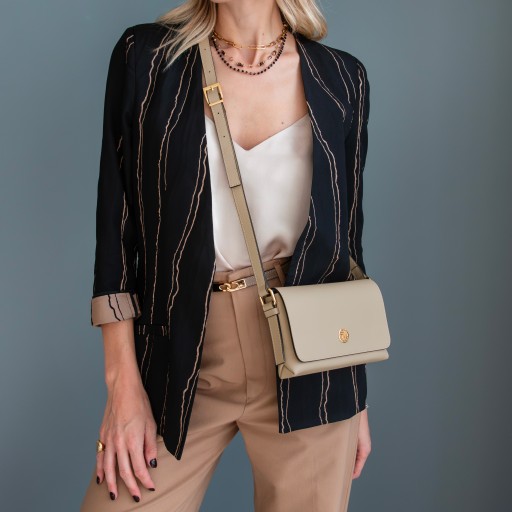 Biscuit Soft leather shoulder bag
