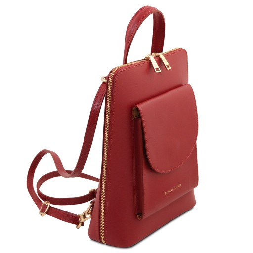 Paris Small leather backpack for women