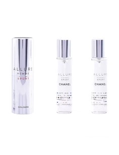 ALLURE HOMME SPORT COLOGNE travel spray and two refills 3 x 20 ml