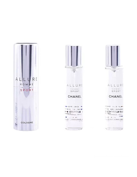 ALLURE HOMME SPORT COLOGNE travel spray and two refills 3 x 20 ml